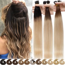 Ombre Nano Ring 100 Remy Human Hair Extensions Loop Micro Beads 100g 100s Thick