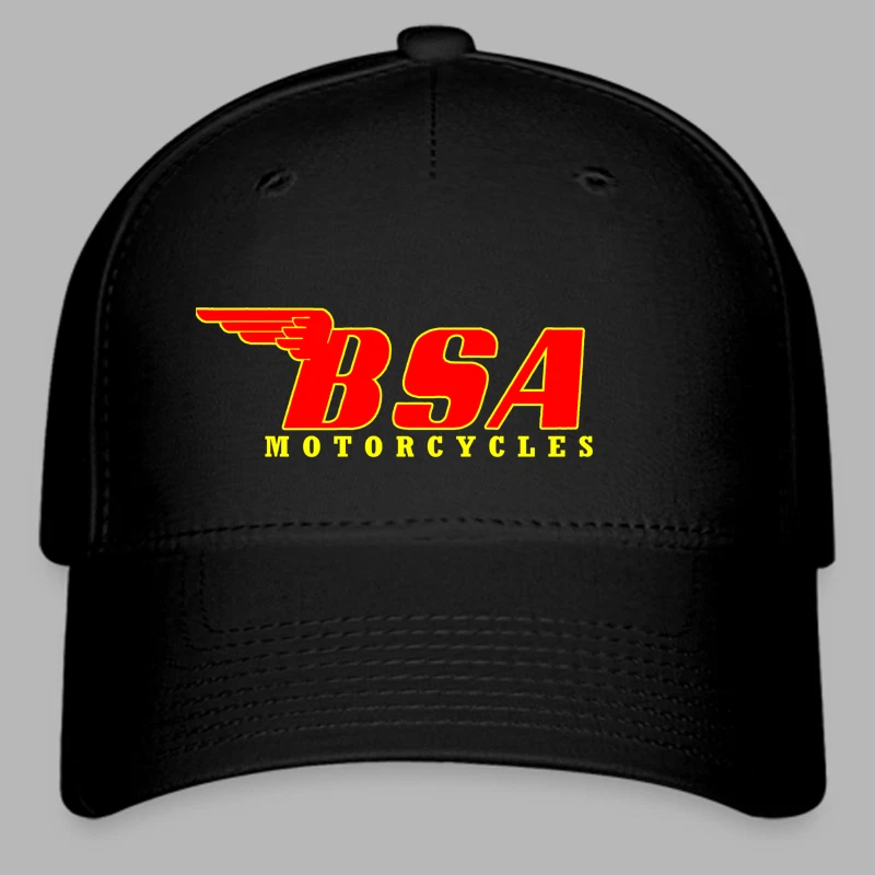 BSA Motorcycles British Classic Black Hat Adjustable Baseball Cap