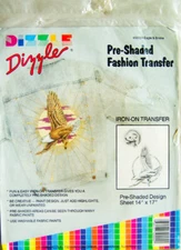 Dizzle "EAGLE & SNAKE" Pre-Shaded Fashion Iron-On Transfer #50004 - New, Sealed!