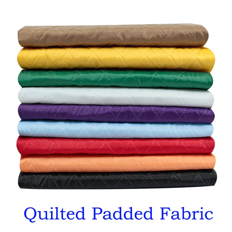 Diamant Gesteppt Gepolstert Futter Stoff Watte Rücken Craft Material Bekleidung - Bild 4 von 4