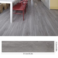 5 m² Floor Planks Tiles Grey White Oak Self Adhesive Wood Effect Vinyl Flooring