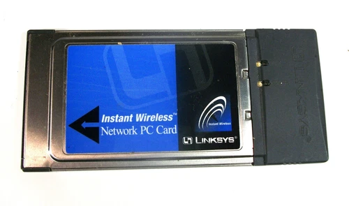 Instant Wireless LINKSYS NETWORK PC CARD, Model WPC11, In Case--Untested