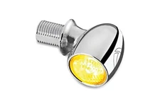 Kuryakyn 2521 Chrome Kellermann Bullett Atto Amber LED Signal Light Front Rear