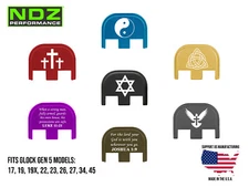 NDZ Glock Gen 5 17 19 34 45 Rear Slide Cover Plate Aluminum - Spiritual Images