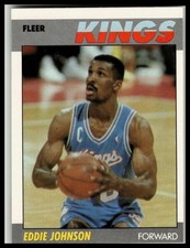 Fleer 1987-88 Fleer Eddie Johnson #55 Basketball