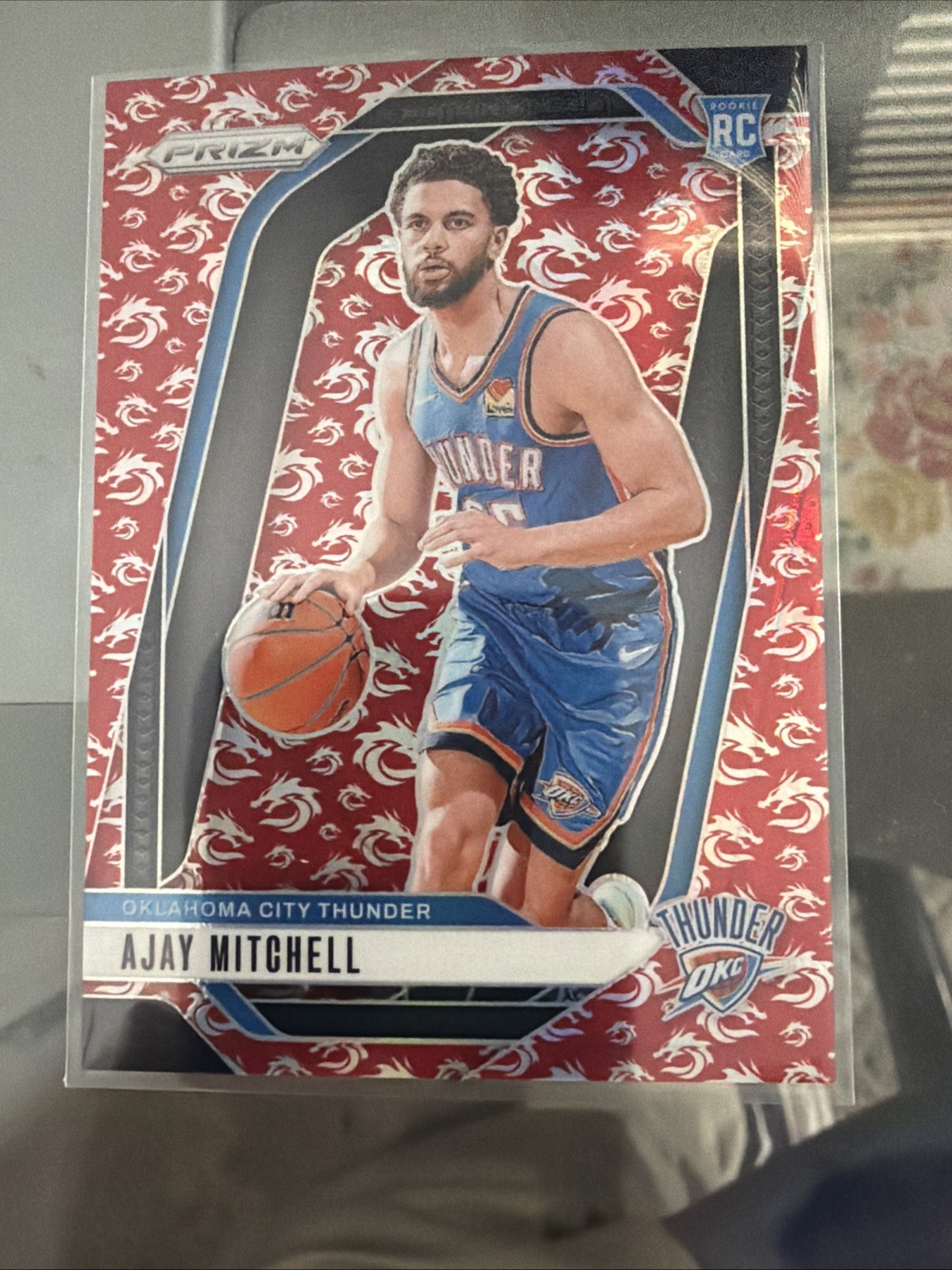 2024 Prizm #226 Ajay Mitchell Dragon Year /88 Rookie RC Thunder