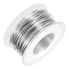 1mm Aluminum Craft Wire 98.4Ft 18 Gauge Silver Jewelry DIY Bendable Wire, 1 Roll