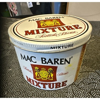 Mac Baren Mixture Scottish Blend Tobacco Tin w/ Lid Empty Collectible