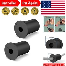 2PCS 3/4 inch Black Starlink Wall Grommets - Durable Cable Pass Through System