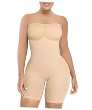  Women's Shapewear Bodysuits Tummy Control 3X-Large-4X-Large A1-skin-shorts