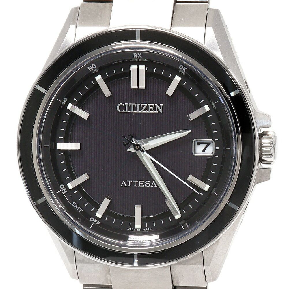 Citizen Attesa CB3030-76E Eco-Drive Titanium Blk Slv Round