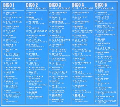BEST HITS 100 80's 5枚組 CD CD Best Hits 100 80's Japan Various Artists Music w/Booklet (5 CDs