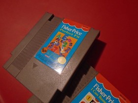 NES Children's Educational Game Lot Fisher-Price (I Can Remember & Perfect Fit)