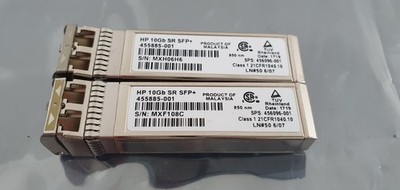 *** 2x HP 10Gb SR SFP+ Transceiver * LC-Duplex *  MXF108C * MXH06H6 ***