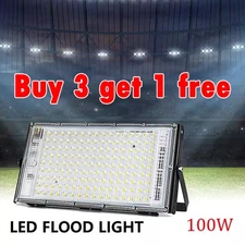 100W Watt LED Flood Light Garden Outdoor Lamp Yard Security Spotlight Cool White