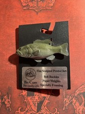 Big Cabin, Largemouth Bass Pewter Belt Buckle