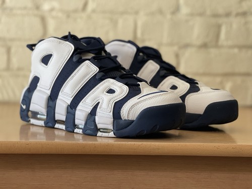 Nike Air More Uptempo 96 Olympic Retro Azul Marino Hombres Talla 11 Zapatos FQ8182-100 - Imagen 4 de 10