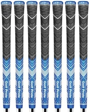 Golf Pride MCC Teams Plus4 Grips - Royal Blue & White Standard - Set of 7