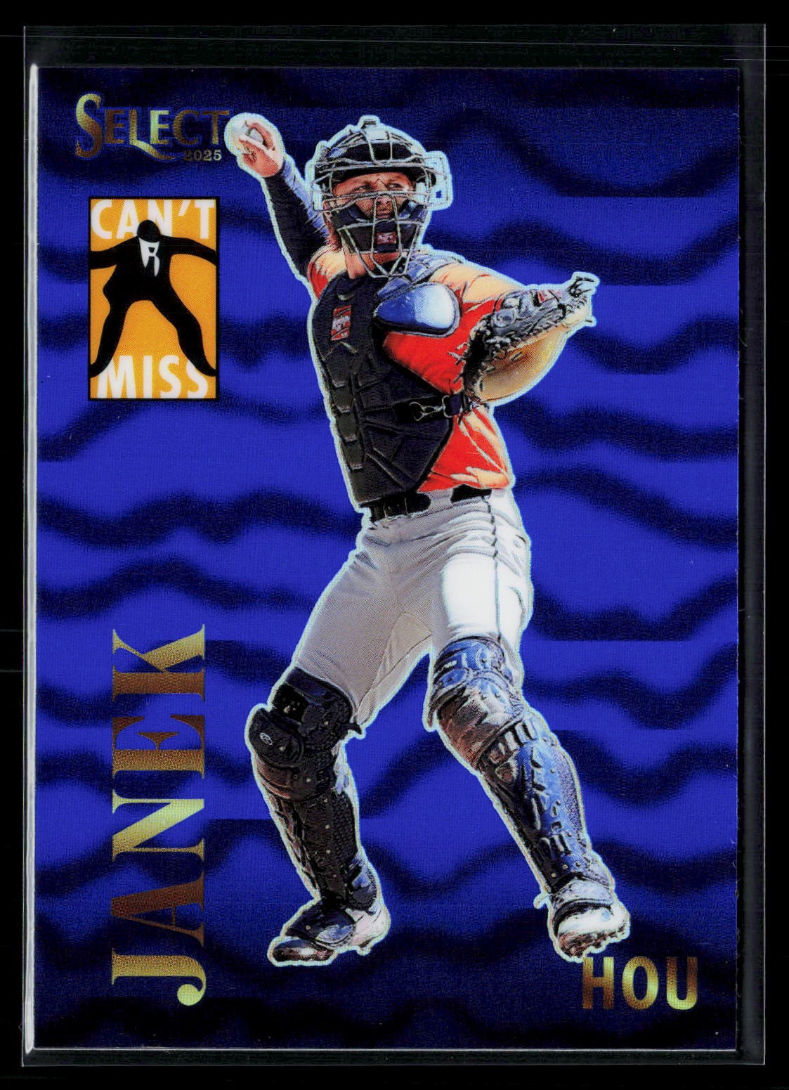 2025 Panini Select #22 Walker Janek Can't Miss Blue Prizm #/49 Astros