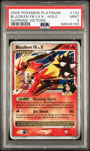 Blaziken FB LV.X graded PSA 9 for sale on eBay