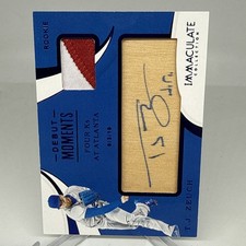 T.J. ZEUCH 2020 Panini Immaculate Debut Moments Blue Blue Jays /25 Rookie