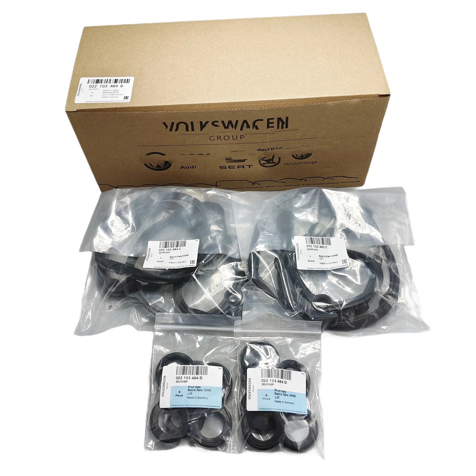 Bentley Continental GT Valve cover spark plug gaskets Set
