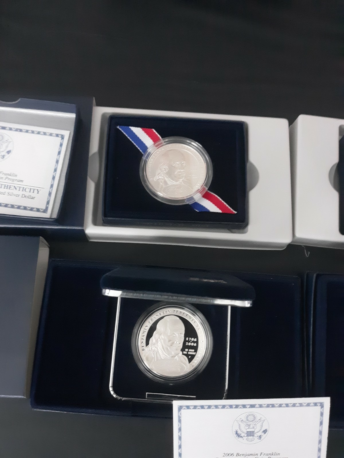 2006 BEN FRANKLIN COMMEMORATIVES (FOUNDING FATHER OR SCIENTIST) - 1 BU & 1 PROOF