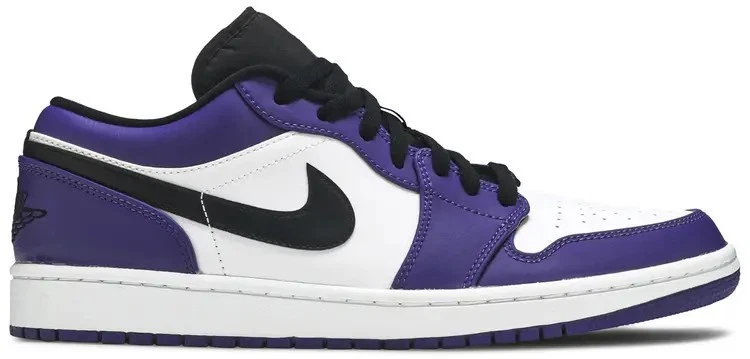 Jordan 1 Low Black/Court Purple/White for Sale | Authenticity