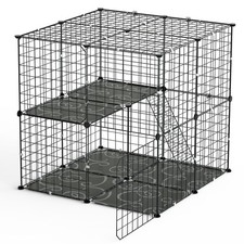 2Tier Cat Cage Playpen Indoor Pet Enclosures Kitten Kennel Ho Detachable Cat