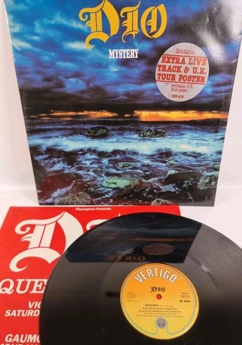 DIO Mystery 12” Vinyl Single EP 1984 With Poster Original Black Sabbath
