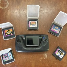 Sega Game Gear W 5 Games Sonic Jurassic Park ...