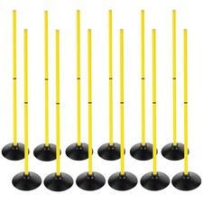 Soccer Agility Poles Set Detachable Sports Trainning Speed Pole Slalom Poles ...