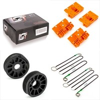 2X Fensterheber Reparatursatz Set Vorne Links + Rechts FÜR Audi A6 4F C6 *Neu*