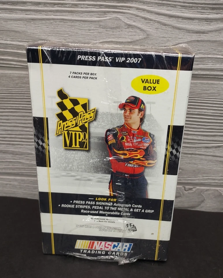 2007 PRESS PASS VIP VALUE BOX (7-PACKS) NASCAR TRADING CARDS - Image 4 of 4