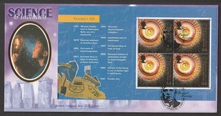 1999 WORLD CHANGES ( SCIENCE ) COMPLETE PANE SG2104ab ON BENHAM D337 FDC