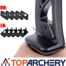 10 pezzi plastica tiro con l'arco freccia poggia bastone per arco ricurvo caccia bersaglio RH LH