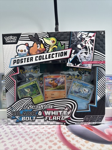 Pokémon TCG Black Bolt & White Flare Poster Collection Neu & Sealed
