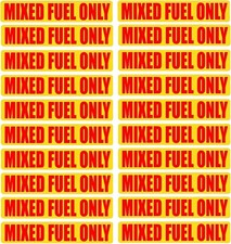 20 Pcs Mixed Fuel Only Stickers for Automotive Decals Fuel Cans Truck Labels