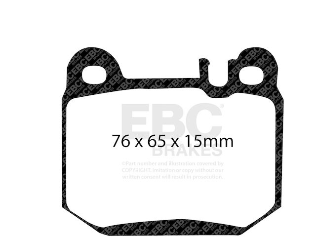 Maserati Quattroporte 2004-2006 Rear Brake pads Set P/N JY53Y2