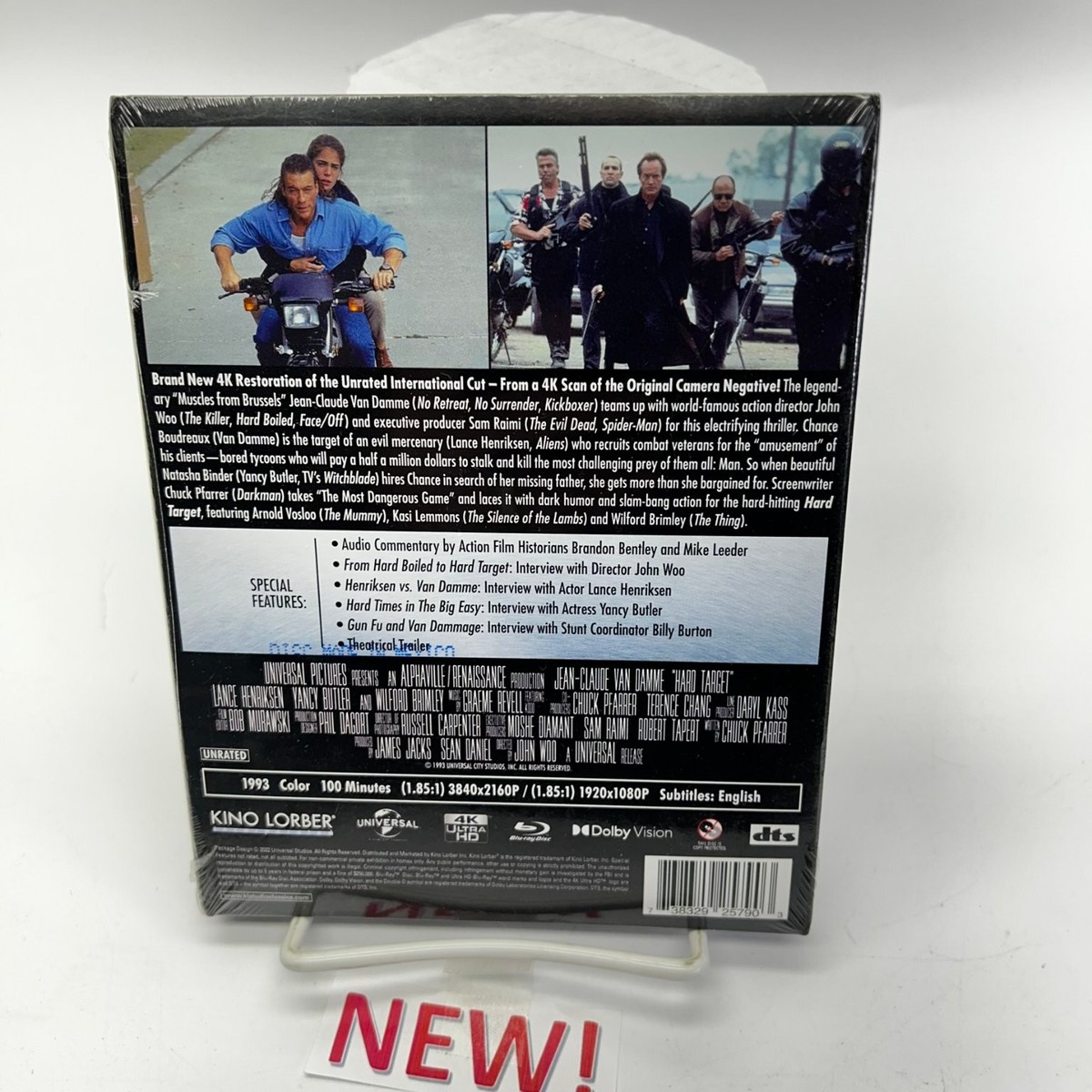 Hard Target 1993 4K UHD Blu-ray Jean-Claude Van Damme John Woo