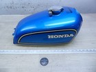 1975 Honda CB360 Twin H20999 blue gas petrol fuel tank with cap and emblems