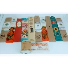 Assorted Lot of Vintage Incense Fragrances 2 Cone Containers & 10 Stick Packages