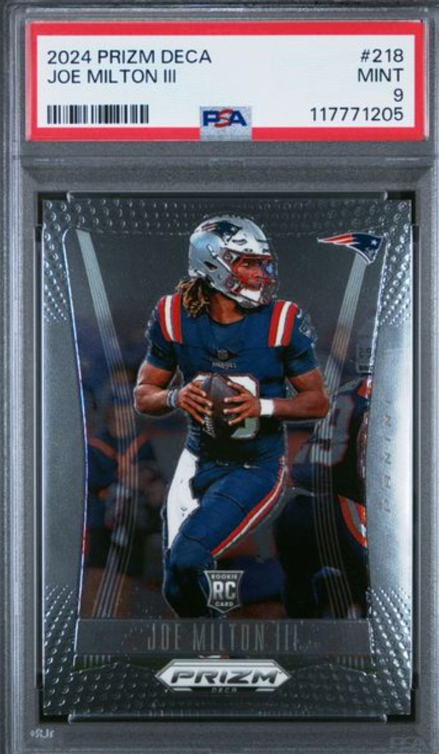 2024 PRIZM DECA #218 JOE MILTON III PSA MINT 9