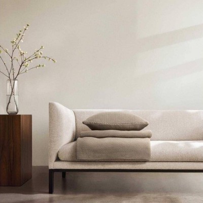 Marc O'Polo Plaid Nordic Knit Oakwood 130 x 170 cm