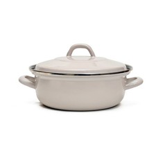 Classica 26cm Heavy Gauge Casserole Dish With Lid Ceramic Grey 4.2L