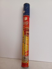 Vtg. Whip Beater /tube Stainless red Wood Handle. Made in USA.