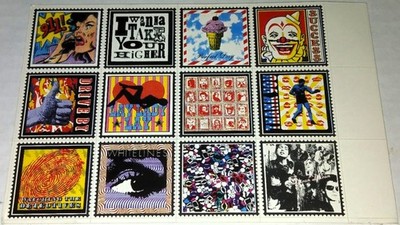 DURAN DURAN -THANK TOU PROMO EMI POSTCARD WITH STICKERS