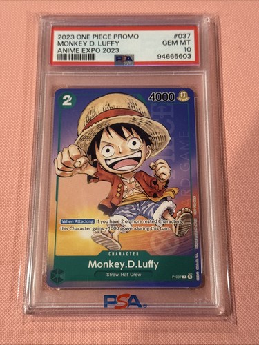 Monkey.D.Luffy (Anime Expo 2023) graded PSA 10 for sale on eBay
