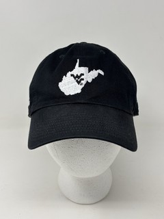 NIKE DRI FIT WVU WEST VIRGINIA MOUNTAINEERS FOOTBALL HAT CAP TEAM ISSUED BLACK
