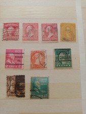timbres usa Washington Red 2 cents et autres plus un timbre Canada 3 cents